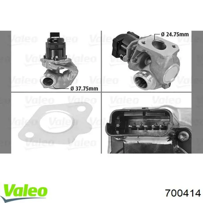  Válvula, AGR para Citroen Berlingo M