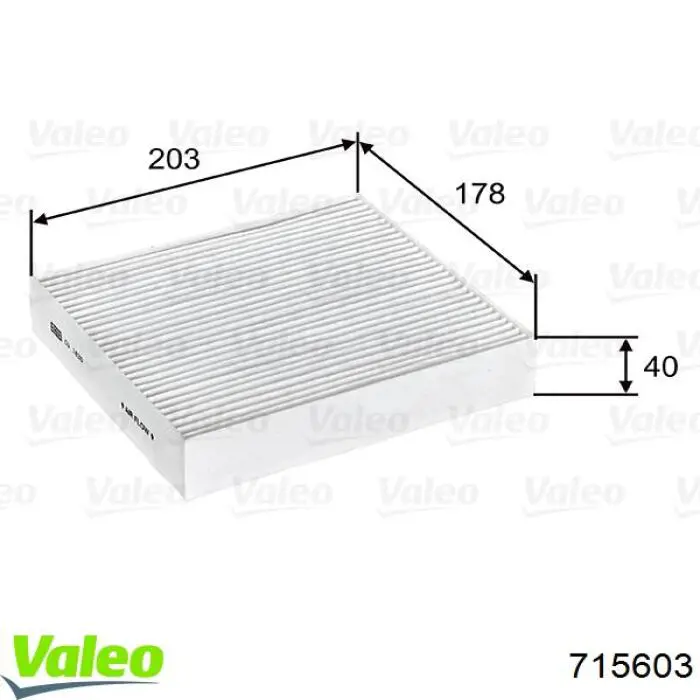 715603 VALEO filtro de habitáculo