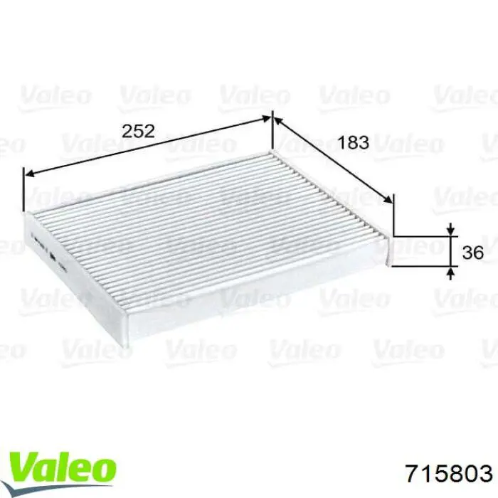 715803 VALEO filtro de habitáculo