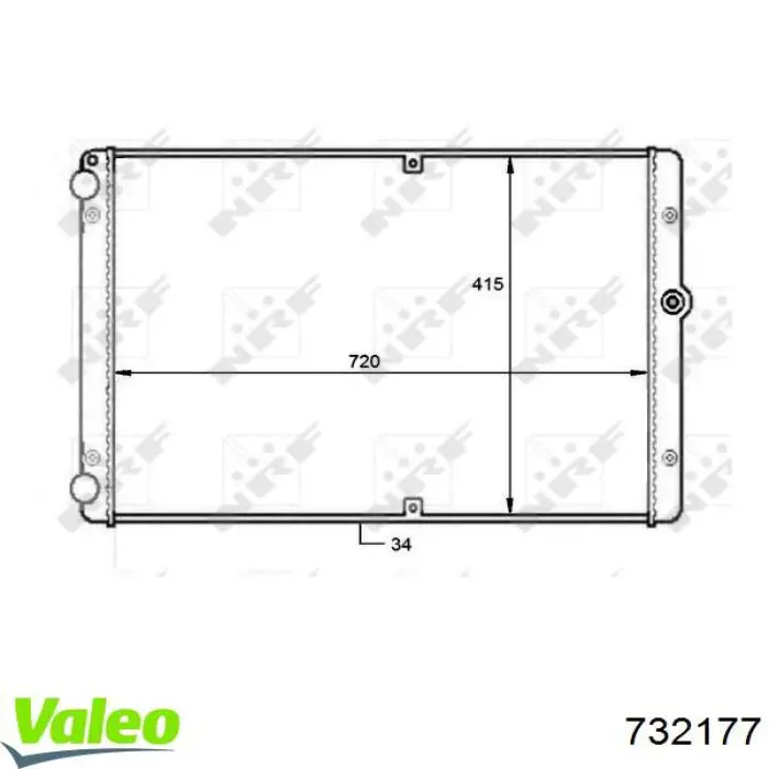 956608A4 Polcar radiador refrigeración del motor