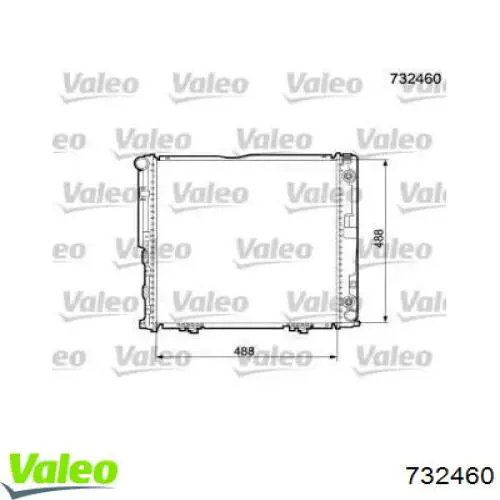 732460 VALEO radiador refrigeración del motor