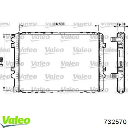 609508-1 Polcar radiador refrigeración del motor