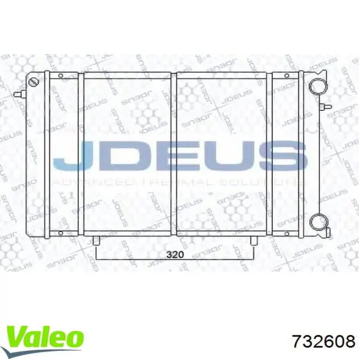 7701352664 Renault (RVI) radiador refrigeración del motor