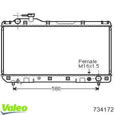 734172 VALEO radiador refrigeración del motor