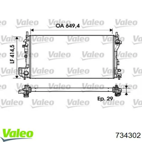 551808A7 Polcar radiador refrigeración del motor