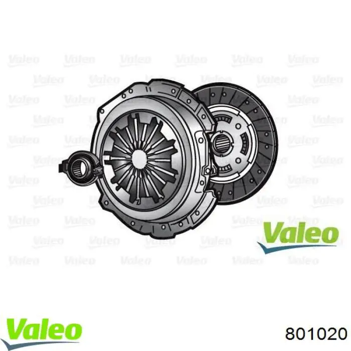 801020 VALEO kit de embrague (3 partes)