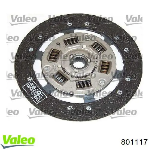 801117 VALEO kit de embrague (3 partes)