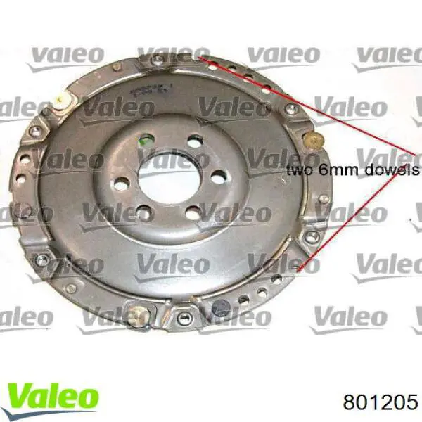 801205 VALEO kit de embrague (3 partes)