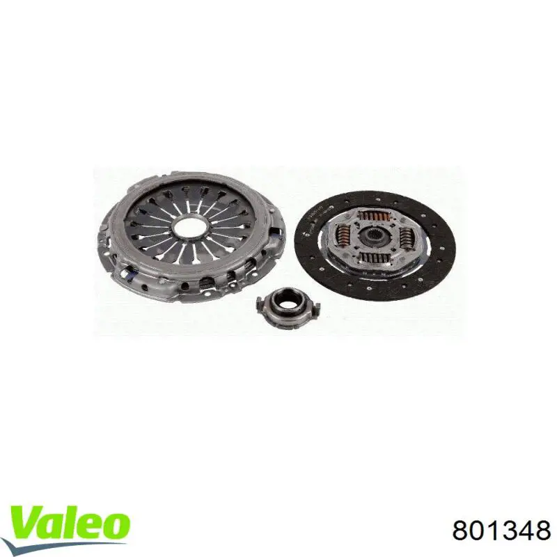 801348 VALEO kit de embrague (3 partes)