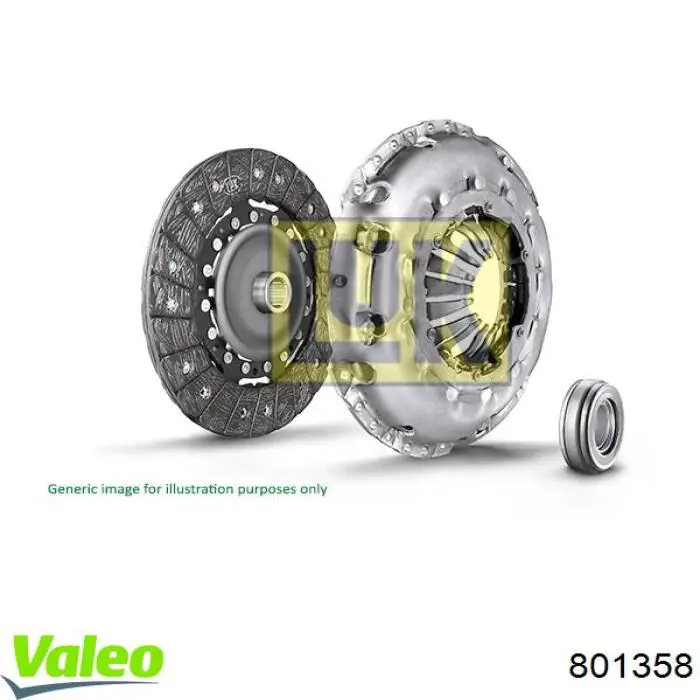 801358 VALEO kit de embrague (3 partes)