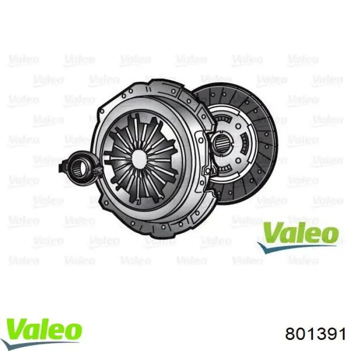 801391 VALEO kit de embrague (3 partes)