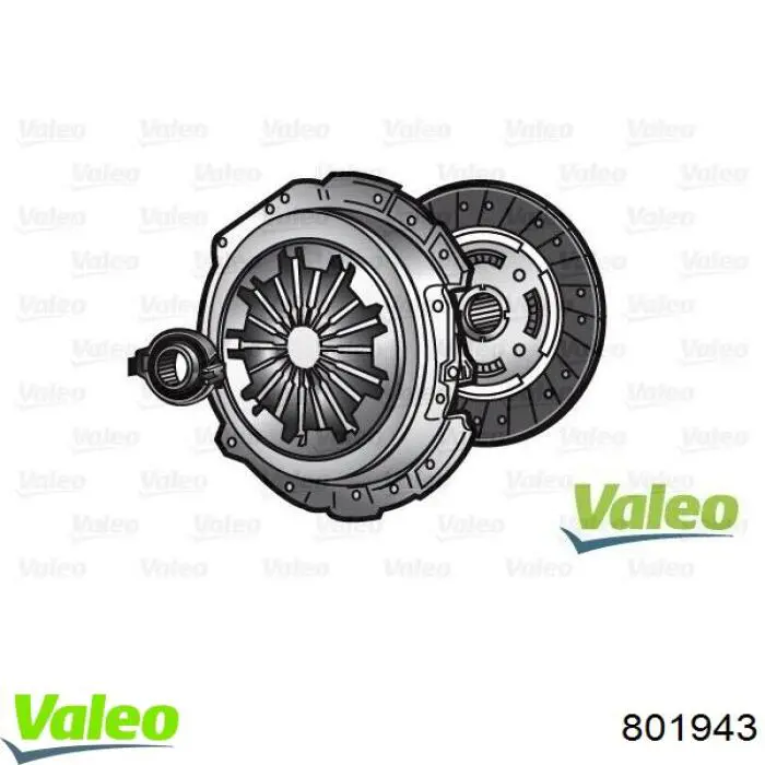 801943 VALEO kit de embrague (3 partes)