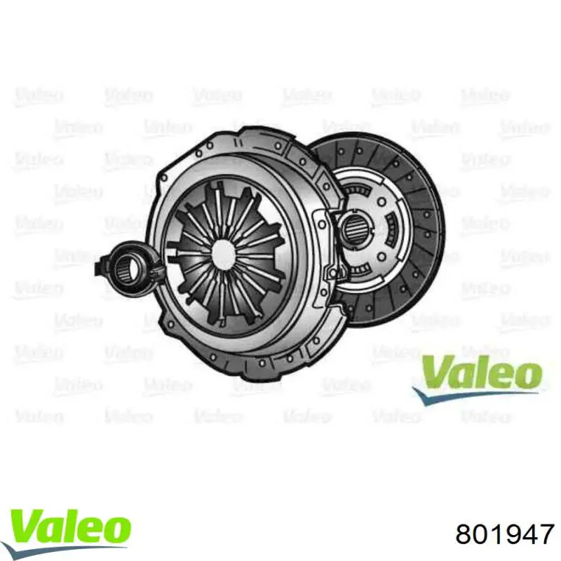 801947 VALEO kit de embrague (3 partes)