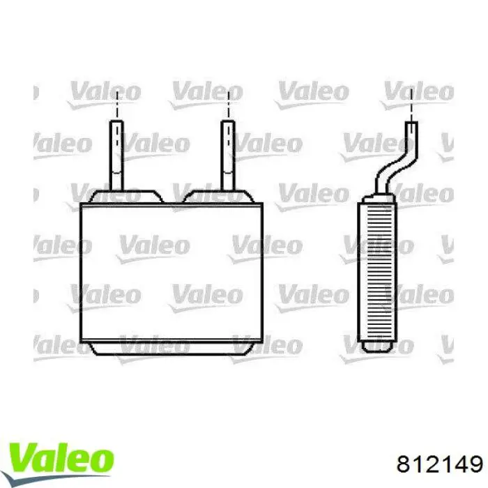 812149 VALEO radiador de calefacción