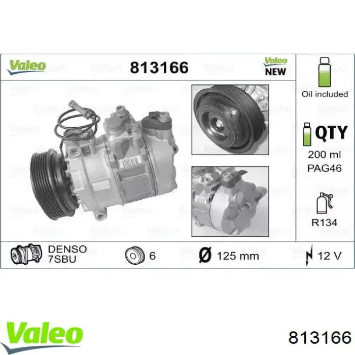 813166 VALEO compresor de aire acondicionado