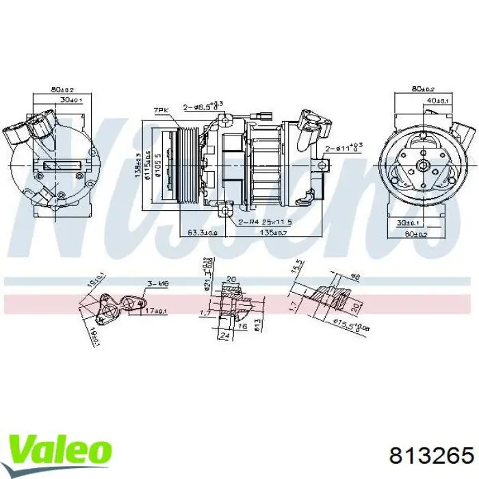 813265 VALEO compresor de aire acondicionado