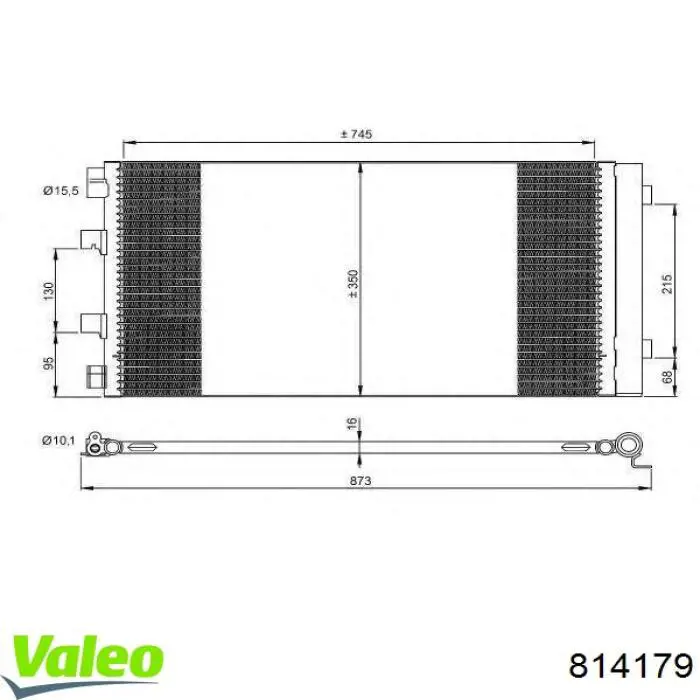 814179 VALEO condensador aire acondicionado