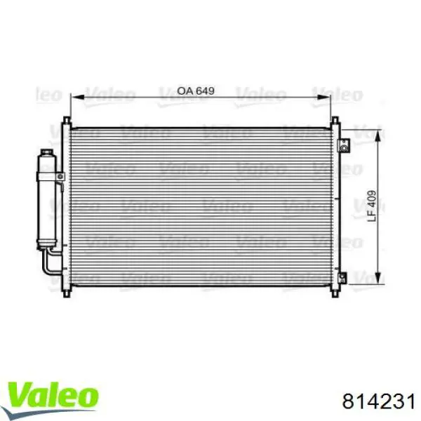 814231 VALEO condensador aire acondicionado