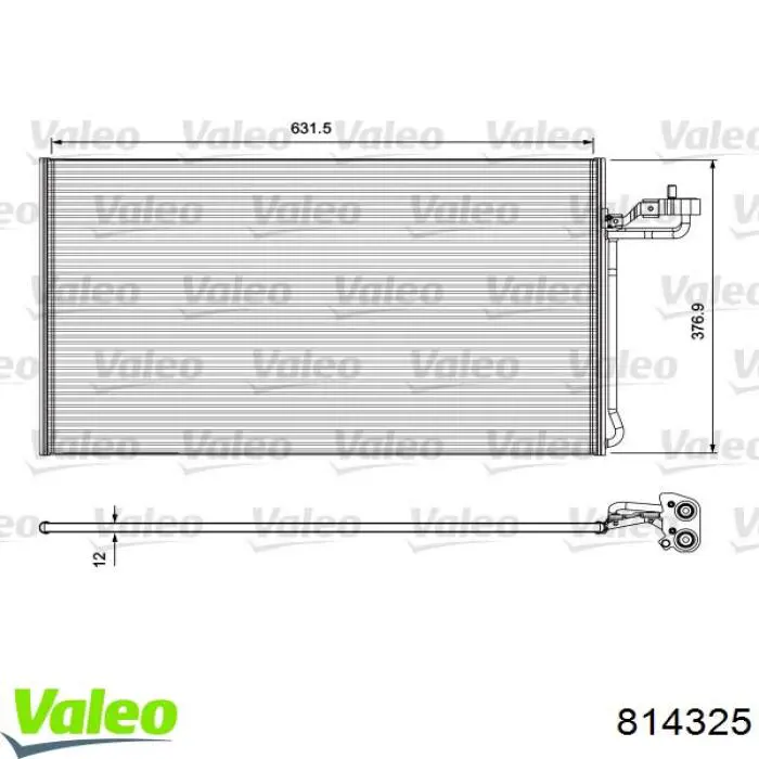 814325 VALEO condensador aire acondicionado