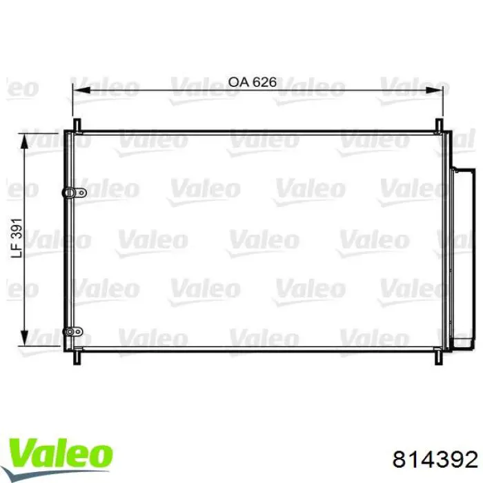 814392 VALEO condensador aire acondicionado