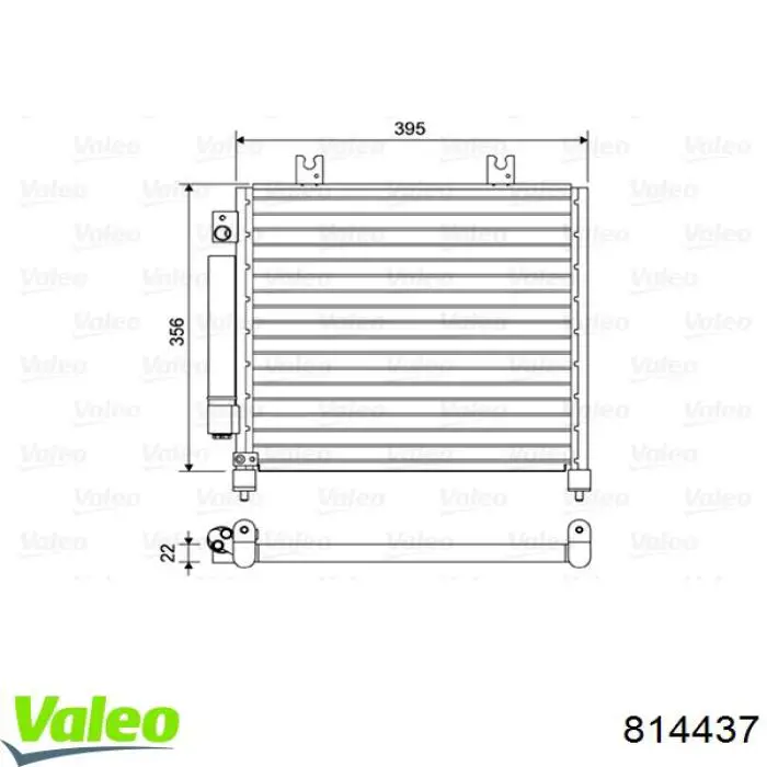  Condensador aire acondicionado para Opel Agila H00