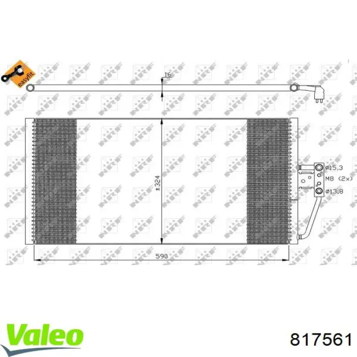 817561 VALEO condensador aire acondicionado