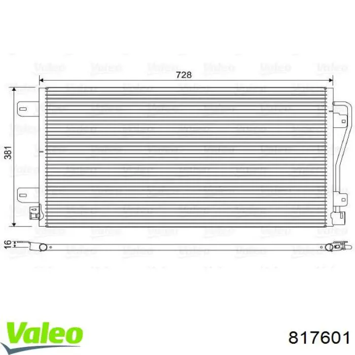 817601 VALEO condensador aire acondicionado