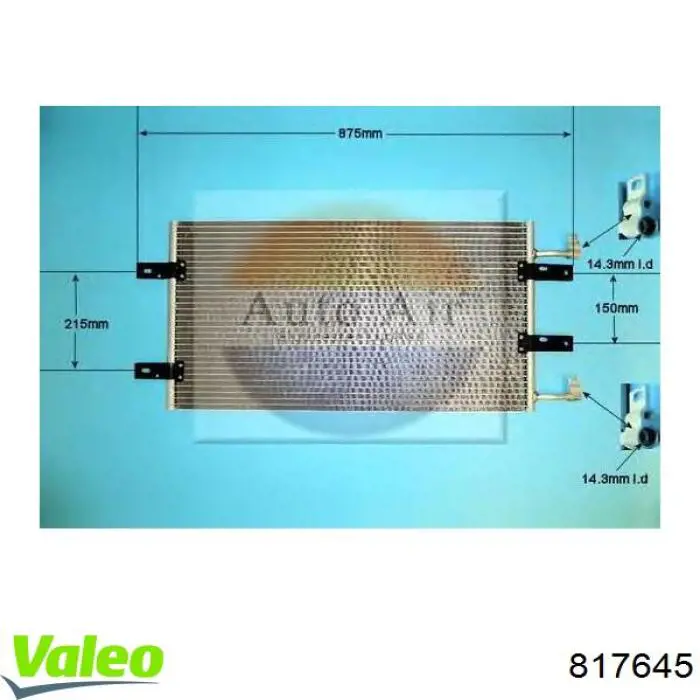 817645 VALEO condensador aire acondicionado