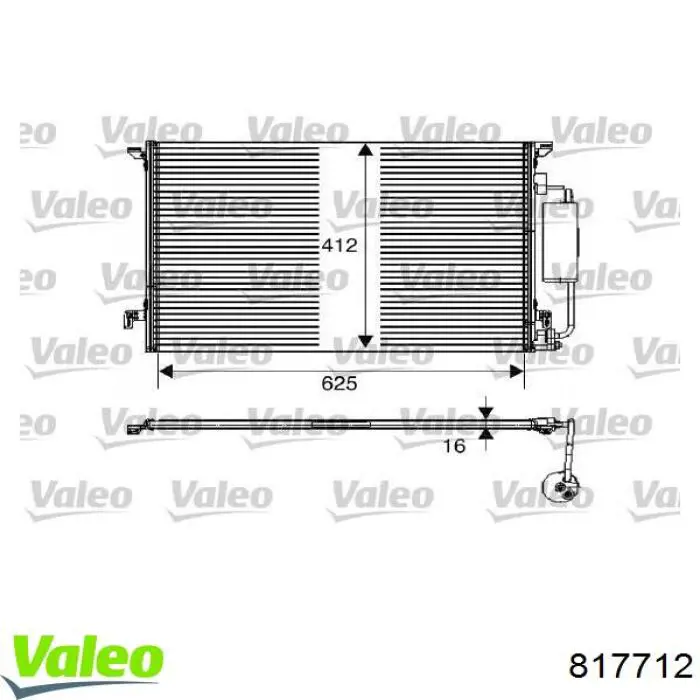 817712 VALEO condensador aire acondicionado