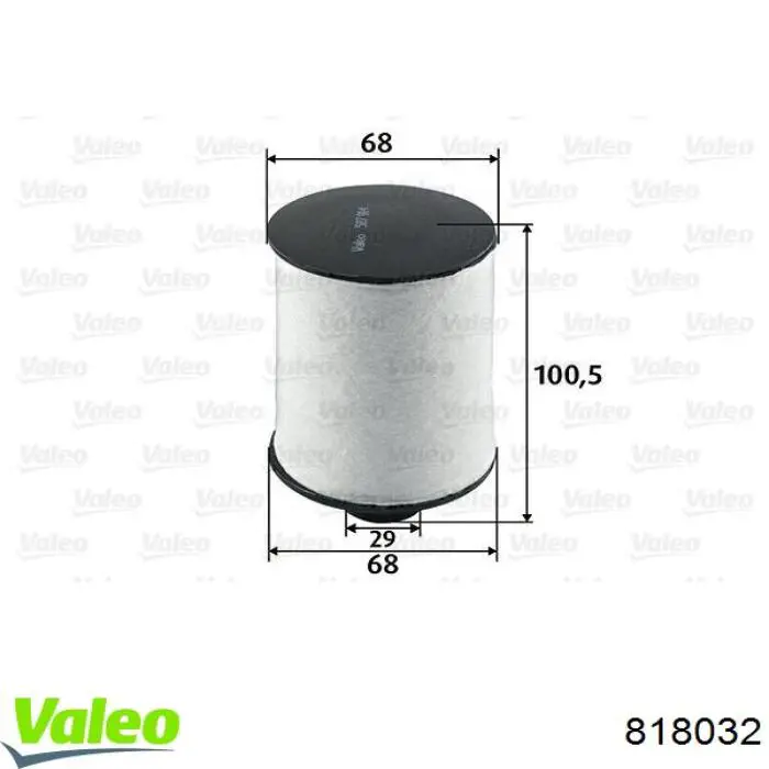 818032 VALEO condensador aire acondicionado