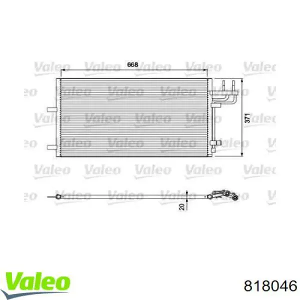 818046 VALEO condensador aire acondicionado