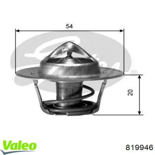 819946 VALEO termostato, refrigerante