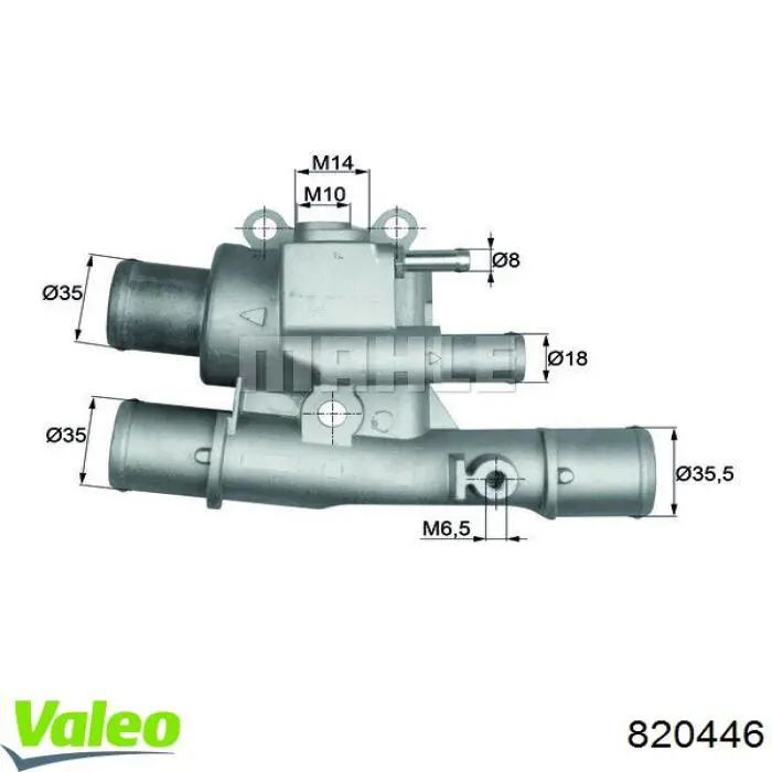 820446 VALEO termostato, refrigerante