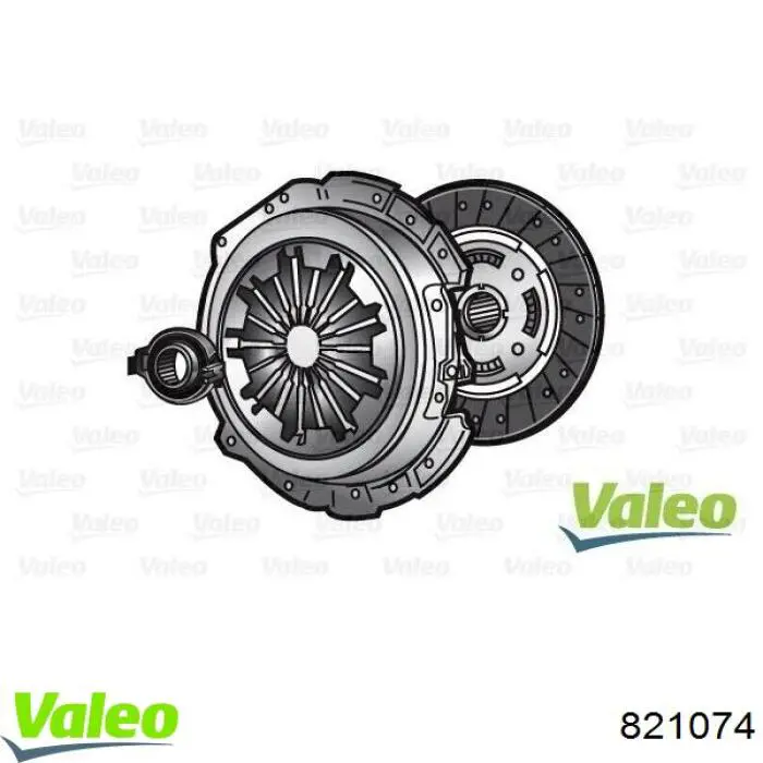 821074 VALEO kit de embrague (3 partes)