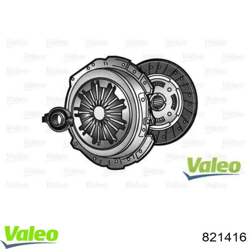 821416 VALEO kit de embrague (3 partes)