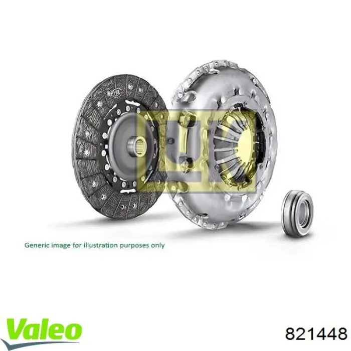 821448 VALEO kit de embrague (3 partes)