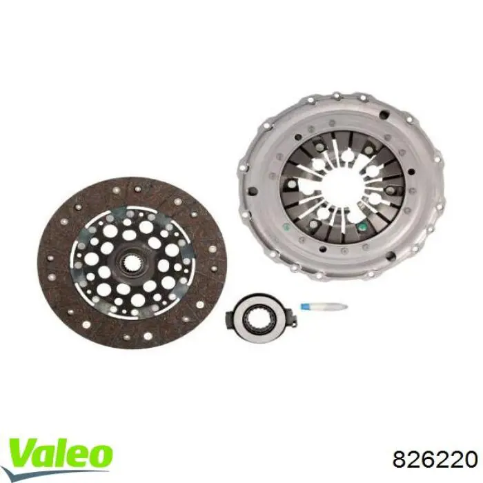 826220 VALEO kit de embrague (3 partes)