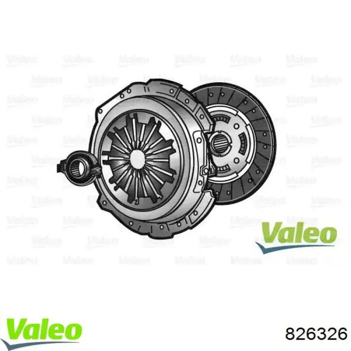 826326 VALEO kit de embrague (3 partes)