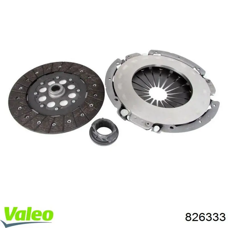 826333 VALEO kit de embrague (3 partes)