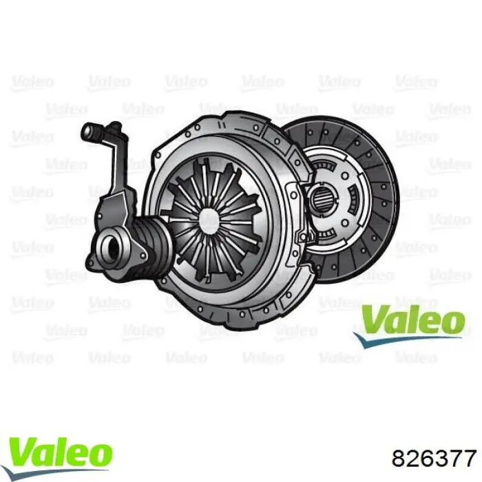 826377 VALEO kit de embrague (3 partes)