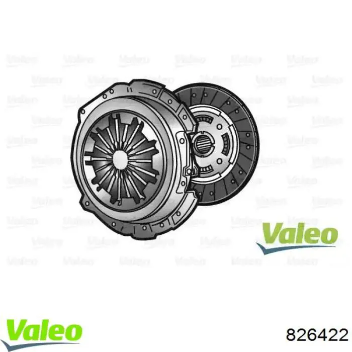 826422 VALEO kit de embrague (3 partes)