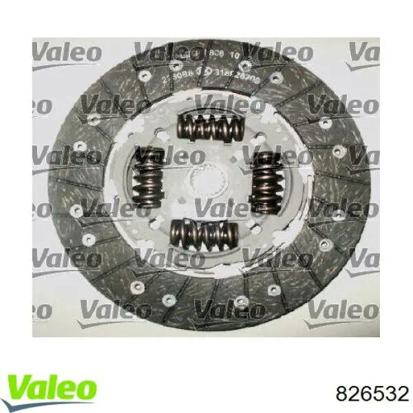 826532 VALEO kit de embrague (3 partes)