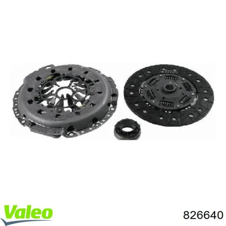 826640 VALEO kit de embrague (3 partes)