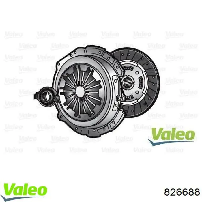 826688 VALEO kit de embrague (3 partes)