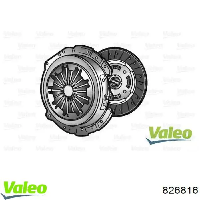 826816 VALEO kit de embrague (3 partes)