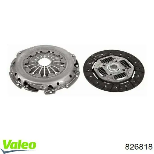 826818 VALEO kit de embrague (3 partes)