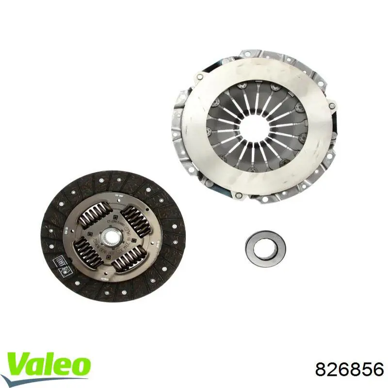 826856 VALEO kit de embrague (3 partes)