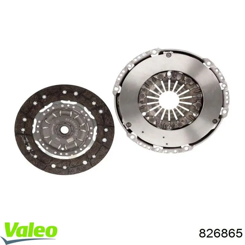 826865 VALEO kit de embrague (3 partes)