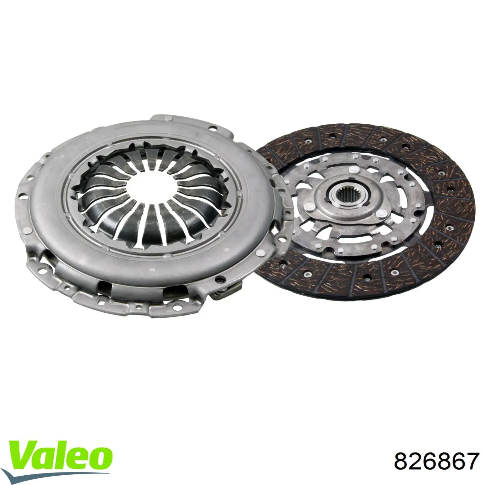 826867 VALEO kit de embrague (3 partes)