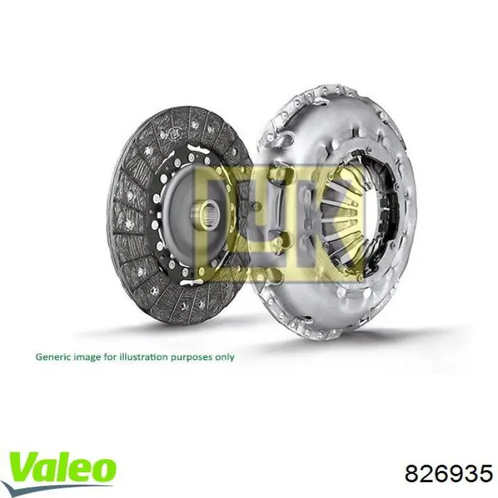 826935 VALEO kit de embrague (3 partes)